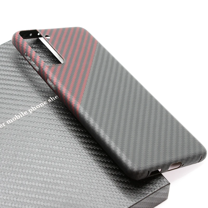 iStore Carbon fiber case for Samsung galaxy S21 S21Plus S21Ultra 5G light Thin High-strength protective shell Aramid case