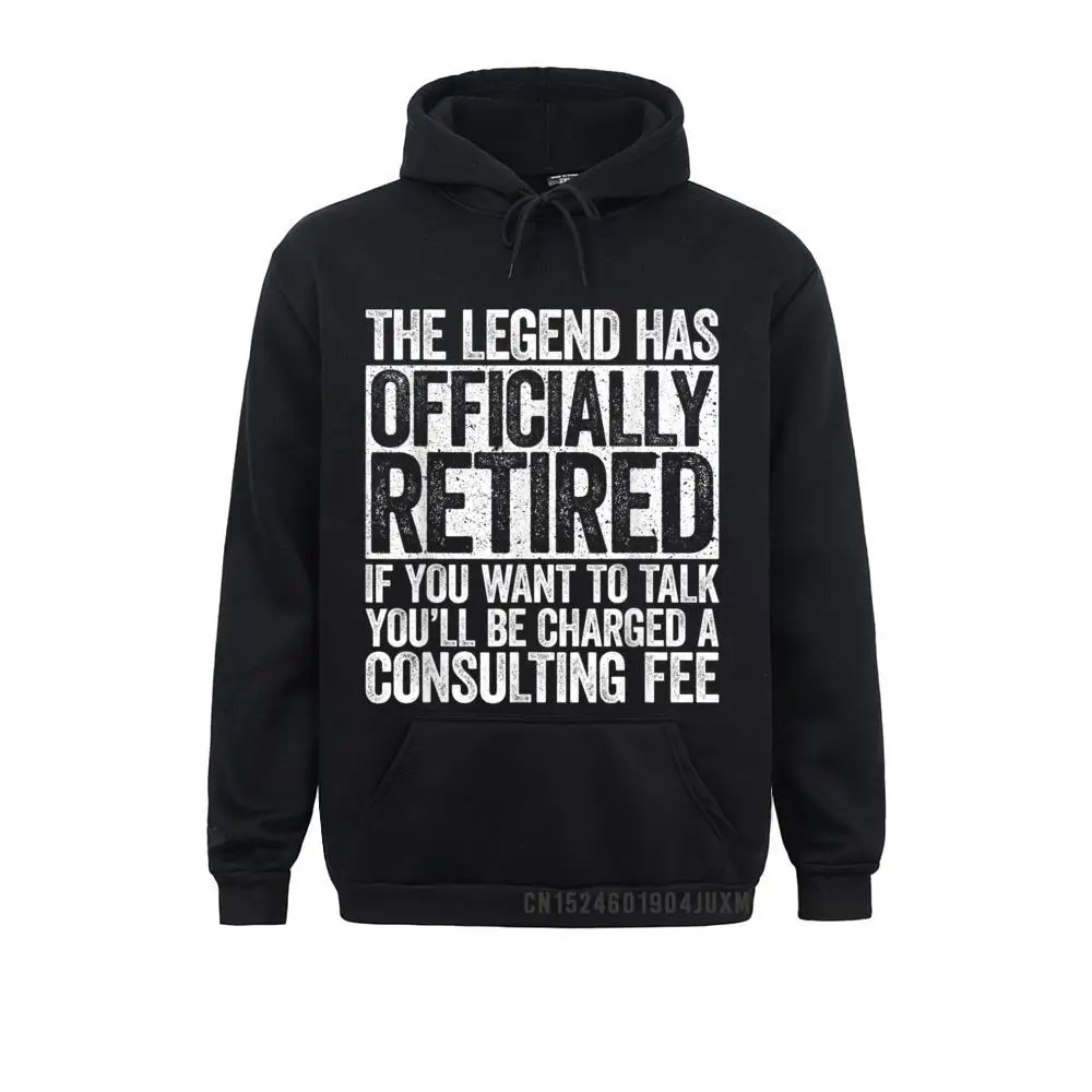 Custom Long Sleeve Hoodies Hot Sale Clothes Women Sweatshirts The Legend Has Officially Retired Manga Funny Retirement Manga