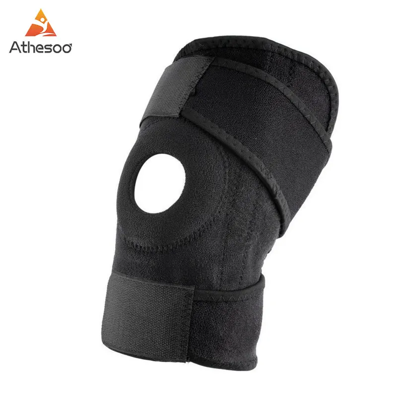 

Athesoo Knee Pads Knee Support Brace Guard Patella Pain Protector Sports Adjustable Leg Pain Support Basketball For Men Kneepad