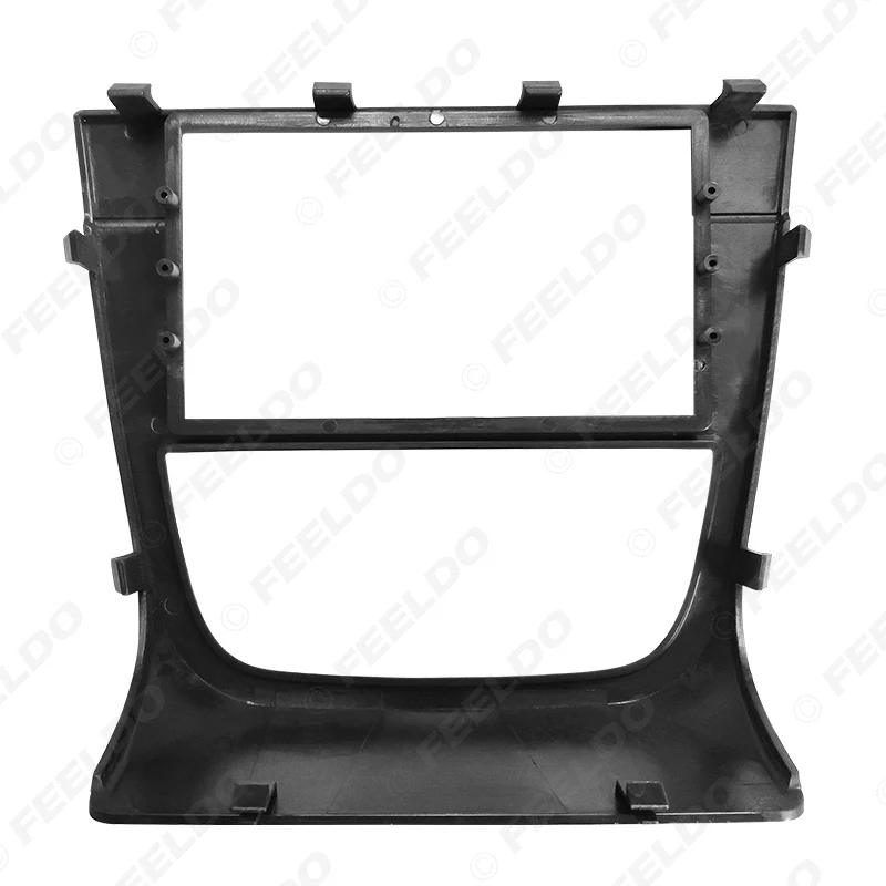 FEELDO Car 2DIN Radio Fascia Frame For VOLKSWAGEN Gol G5/Voyage/Saveiro Stereo Dash Panel Plate Frame Installation Mount Kit