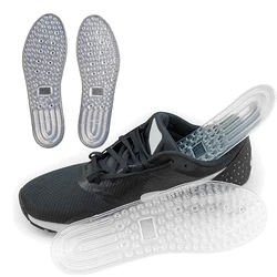 Solette sportive in Silicone per scarpe cuscino per assorbimento degli urti d'aria imbottitura fascite plantare sollievo dal dolore suola per scarpe massaggiatore per piedi