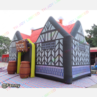 Hot sale 10x5m traditional English local inflatable bar pub full printing inflatable Irish pub for party