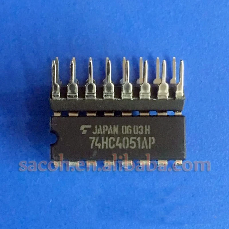 

10PCS/lot New OriginaI TC74HC4051AP 74HC4051AP or TC74HC4052AP 74HC4052AP or TC74HC4053AP DIP-16 SINGLE 8-CHANNEL DEMULTIPLEXE