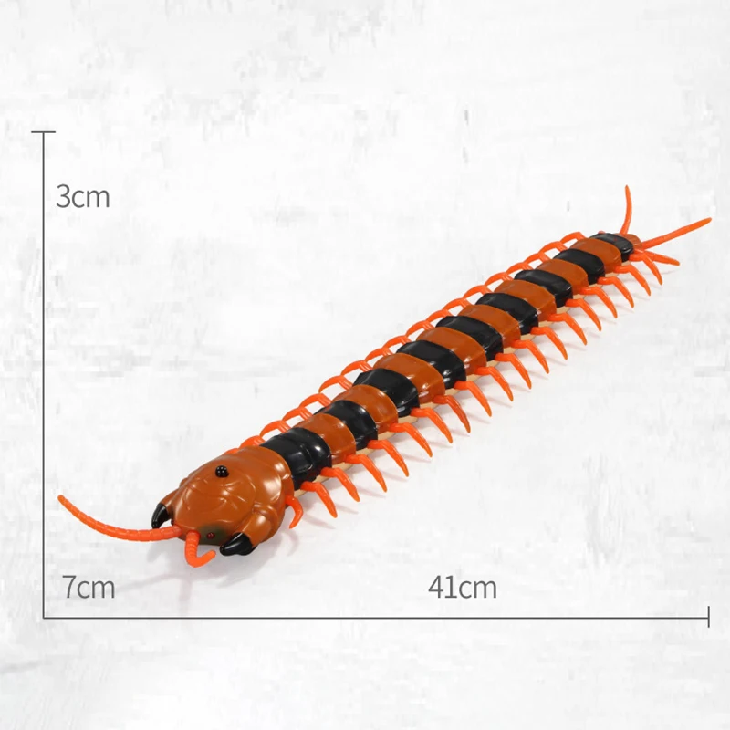 Rc 지네 장난감 자동차 원격 제어 전기 로봇 동물 곤충 USB 케이블, 재미 있은 까다로운 아이 어린이 소년 선물 시뮬레이션 모델