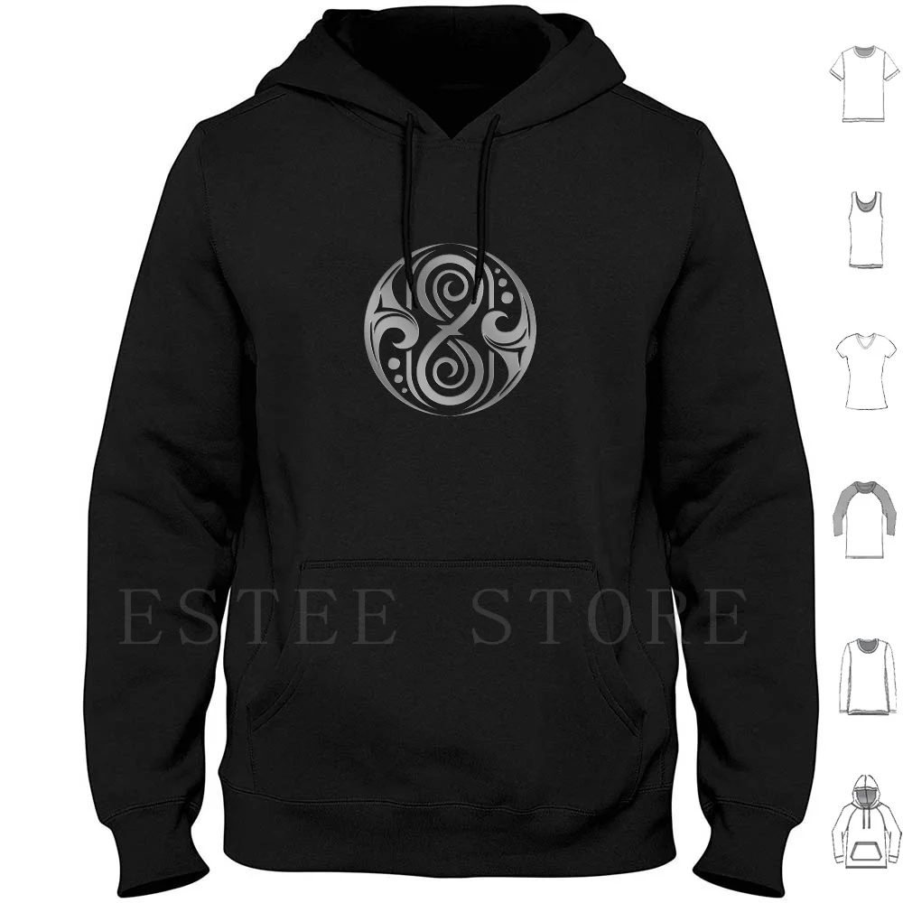 Inifinity Symbol Doc Hoodies Long Sleeve Doc Who Infinity Symbol Icon Iconic Circle Circular Swirl Twirl Lines Hour