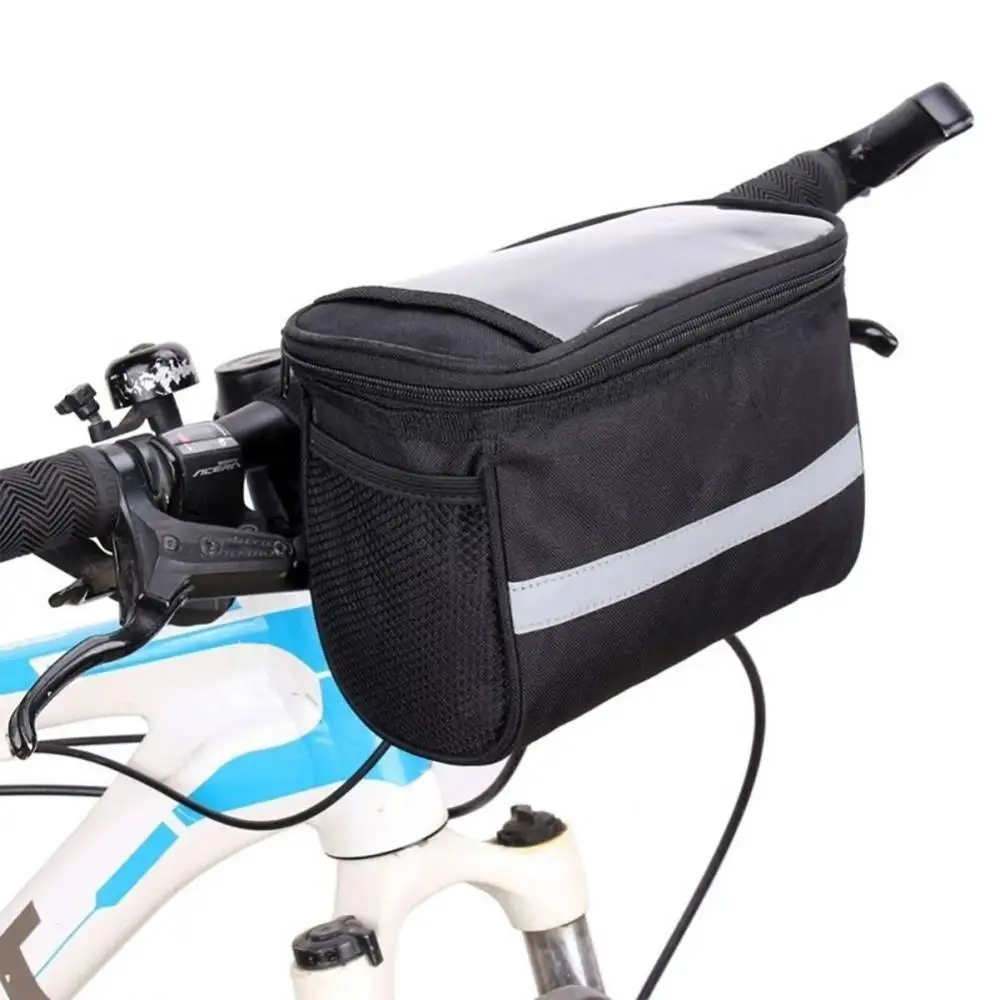 

Outdoor convenient large-capacity waterproof mountain bike easy to install bicycle front handlebar storage bag riding bag