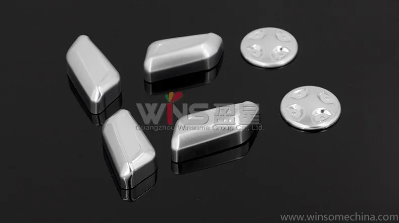 For Audi Q7 2016 Chrome Seat Button Knob Cover Trim Decorative Car Styling Accessories Tuning Accessories