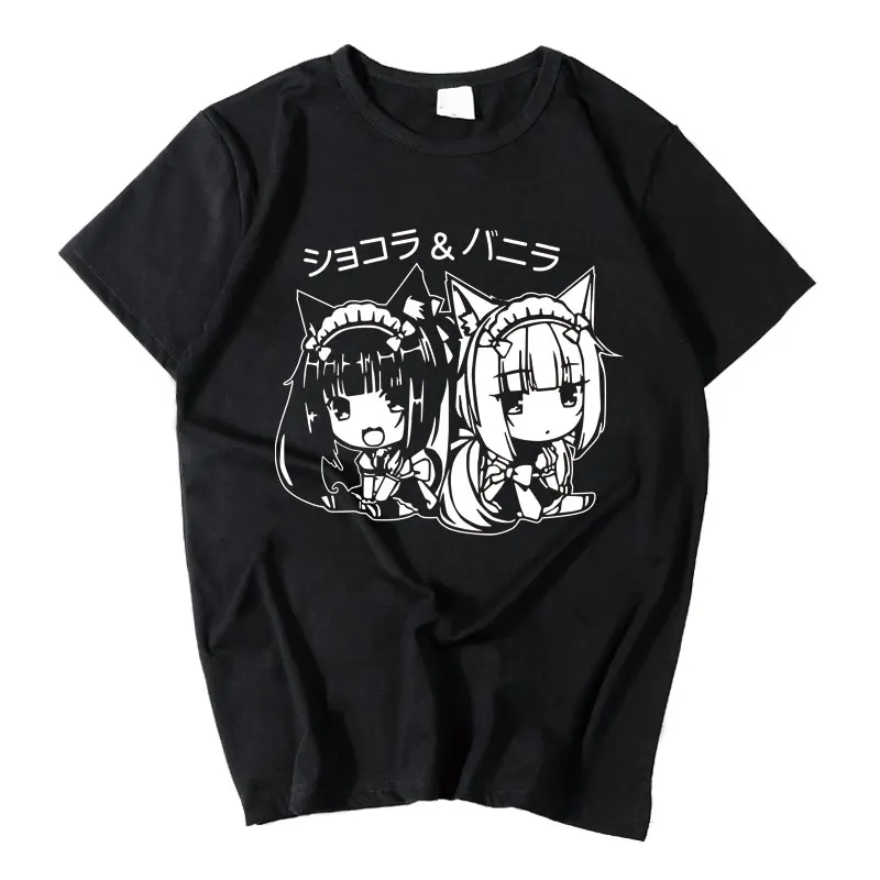 Camiseta de Anime PARA Chocolat Vanilla PARA hombres y mujeres, Tops de algodón PARA estudiantes, nuevas camisetas de manga corta