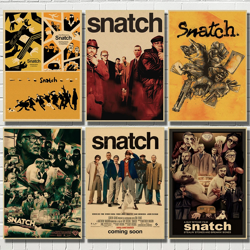 Snatch Vintage Art Poster Decor Retro Kraft Paper Decoration Painting Bar Cafe Wall Sticker