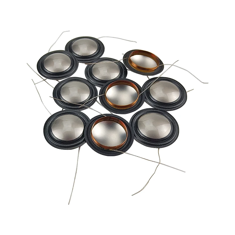 GHXAMP 10pcs 20.4mm Treble Speaker Voice Coil Titanium Film + Silk Copper clad aluminum Accessories 8OHM 20.5 Wholesale