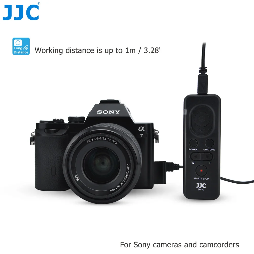 JJC RM-VPR1 Shutter Release Remote Control for Sony A7R V A7 IV A7 III A7 II RX100 V RX100M3 RX100 A6400 A6300 A6000 ZV1 DSLR