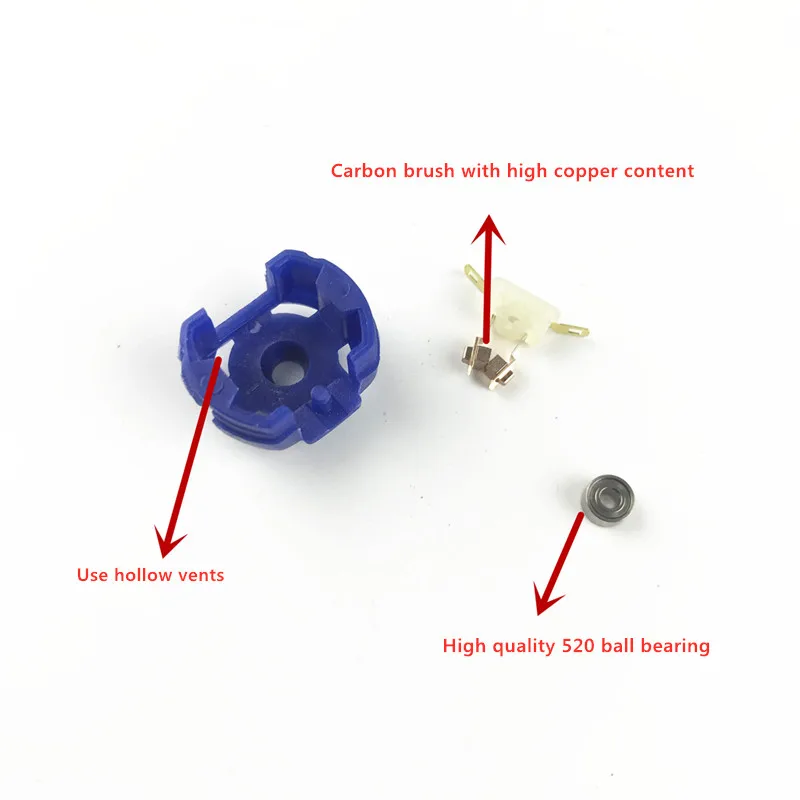 Four-Wheel Drive Motor Bearing Carbon Brush Back Cover Upgrade Accessories, High emperature Resistant Ball Bearing Back Cover