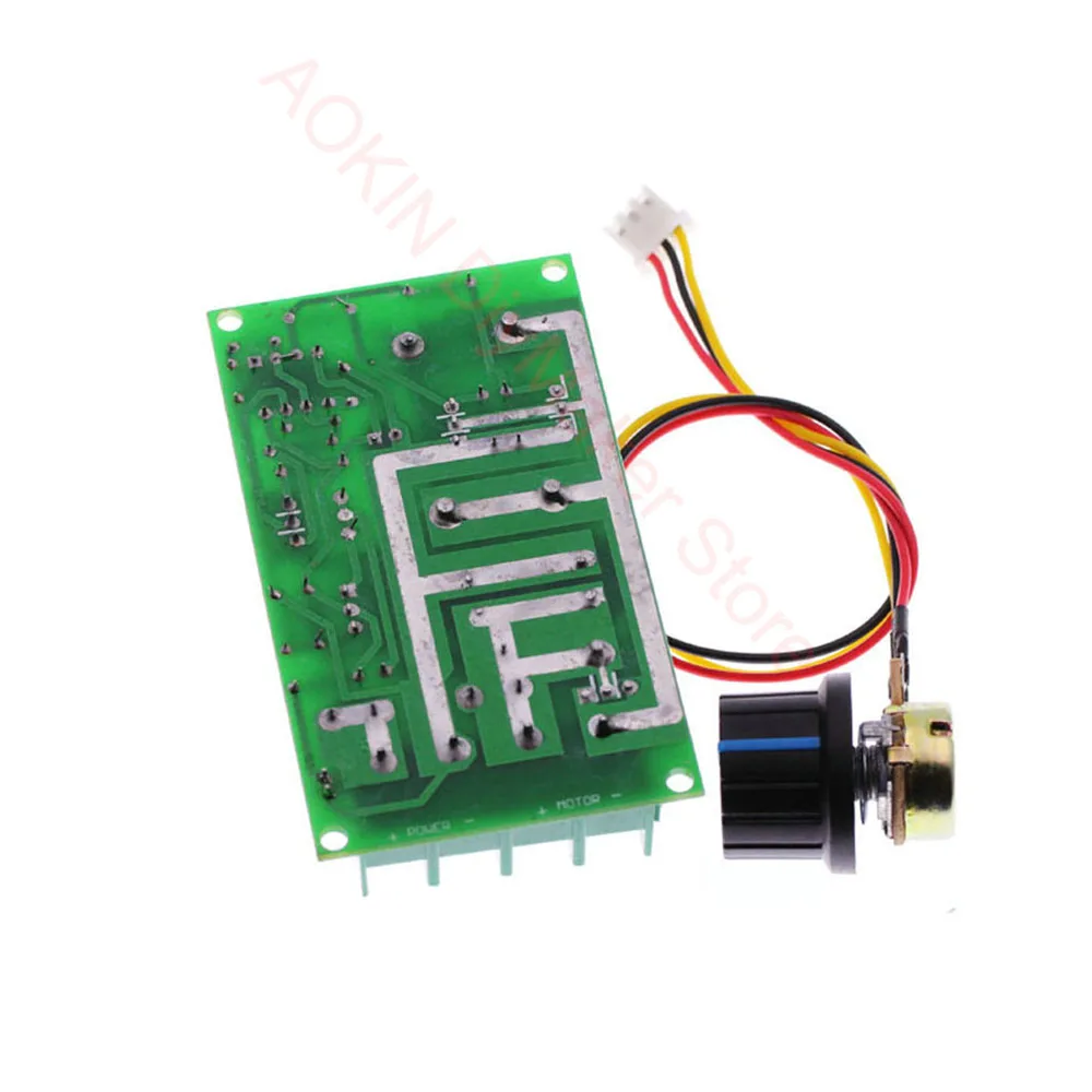 DC10-60V 12V 24V Motor Speed Control Regulator Pwm Motor Speed Controller Switch 20A Stroom Regulator High Power Drive module