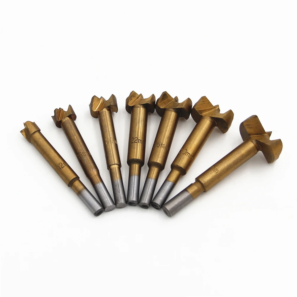 7pc 12-16-20-22-26-30-35mm Woodworking Flat Wing Drill Wood Drill Bit Self Centering Hole Saw Cutter Woodworking Tools Set