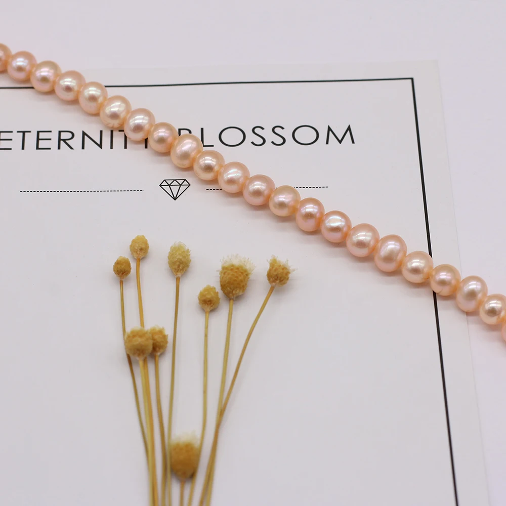 Real Natural Freshwater Pearl Beads Nearly Round Loose Pearls Bead For DIY Charm Bracelet Necklace Jewelry Accessories Making