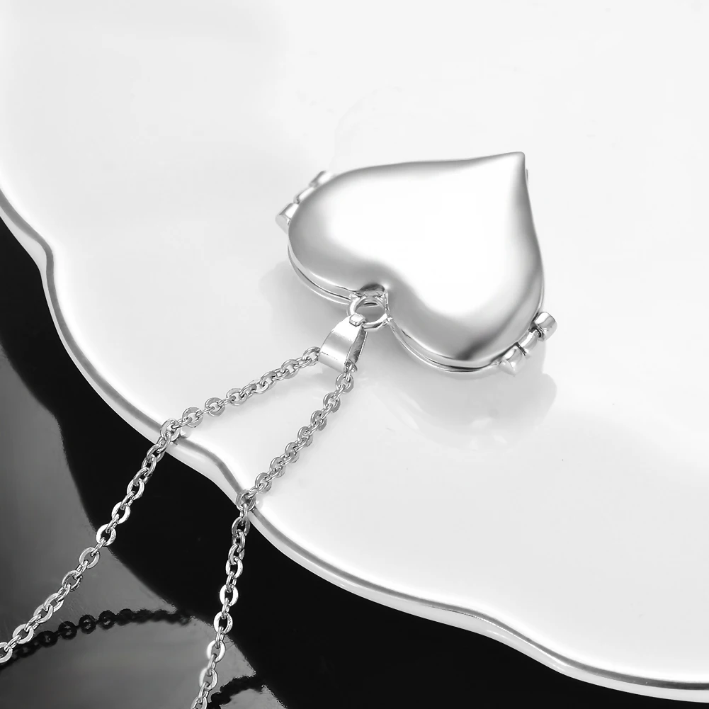 A Piece Of My Heart Lives In Heaven Crystal Inlay Cremation Jewelry For Ashes Keepsake Memorial Pendant Urn Necklace Dropshiping