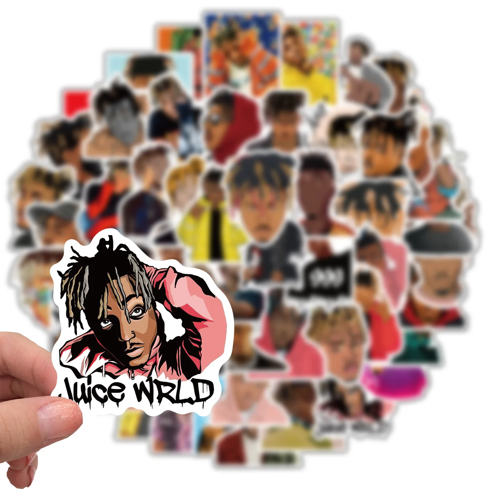 10/30/50PCS Singer Juice Wrld Personalized Graffiti Waterproof Sticker Suitcase Notebook Refrigerator Skateboard HelmetWholesale