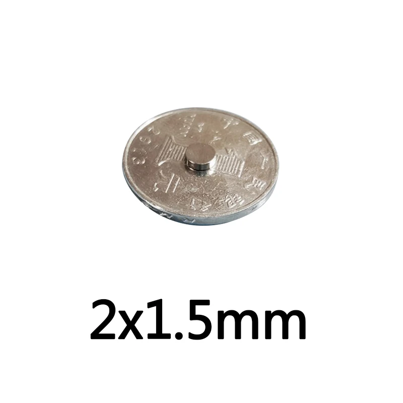 100~5000pcs 2x1.5 mm Powerful Magnets Disc 2mm x 1.5mm Permanent Small Round Magnet 2x1.5mm Thin Neodymium Magnet Strong 2*1.5mm