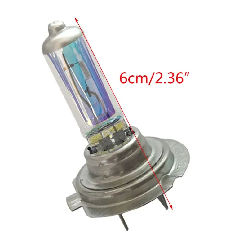 제논 가스 할로겐 헤드라이트, 흰색, 노란색, 다채로운 램프 전구, 자동차 외부 조명, H7 55W, 100W, 12V, 3500-4500k, 2 개