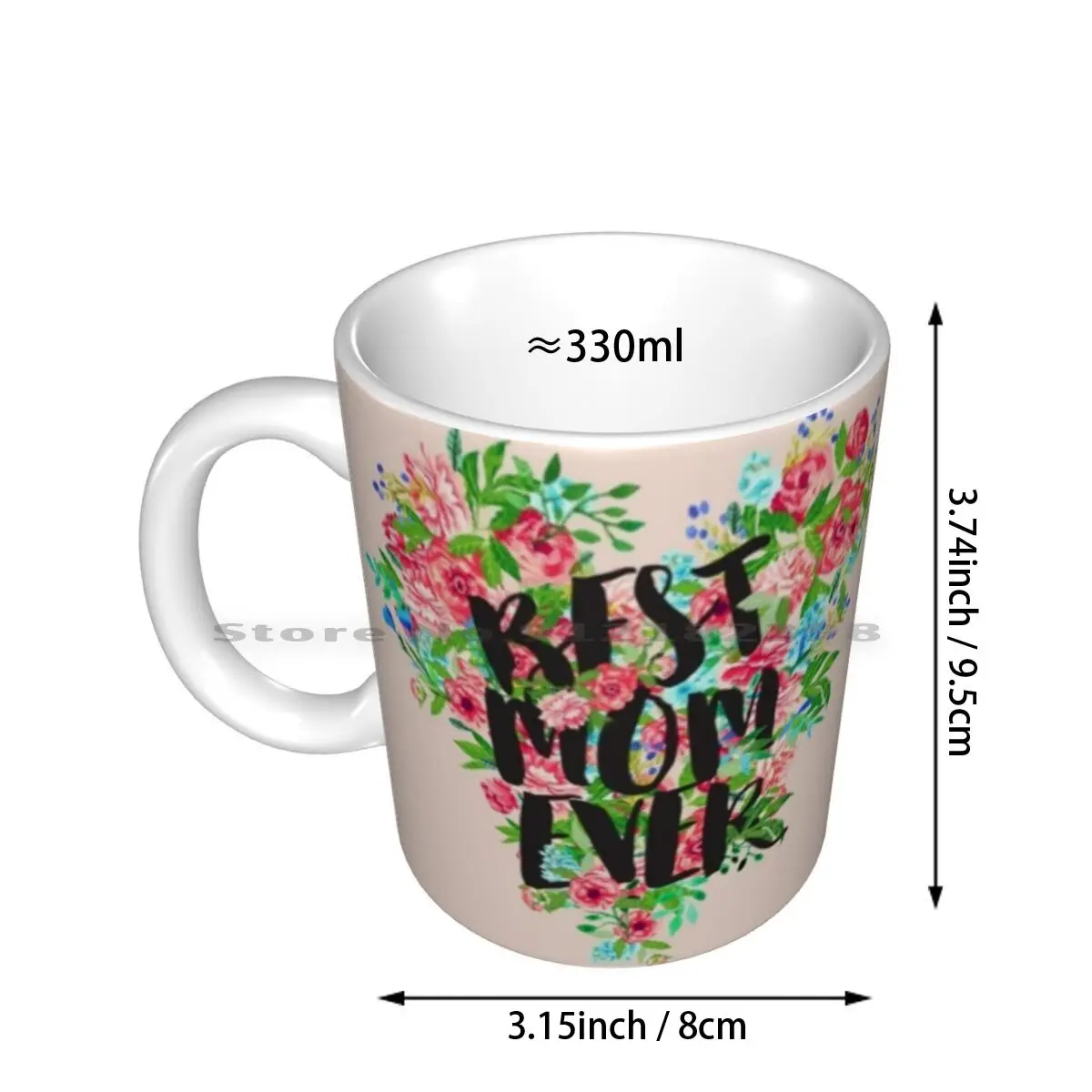 Best Mom Ever Ceramic Mugs Coffee Cups Milk Tea Mug Best Mom Ever Creative Trending Vintage Gift Bottle Cup