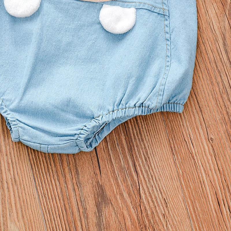 IENENS Kids Baby Jumper Boys Girls Clothes Pants Denim Shorts Jeans Overalls Toddler Infant Jumpsuits Newborn Clothing Trousers