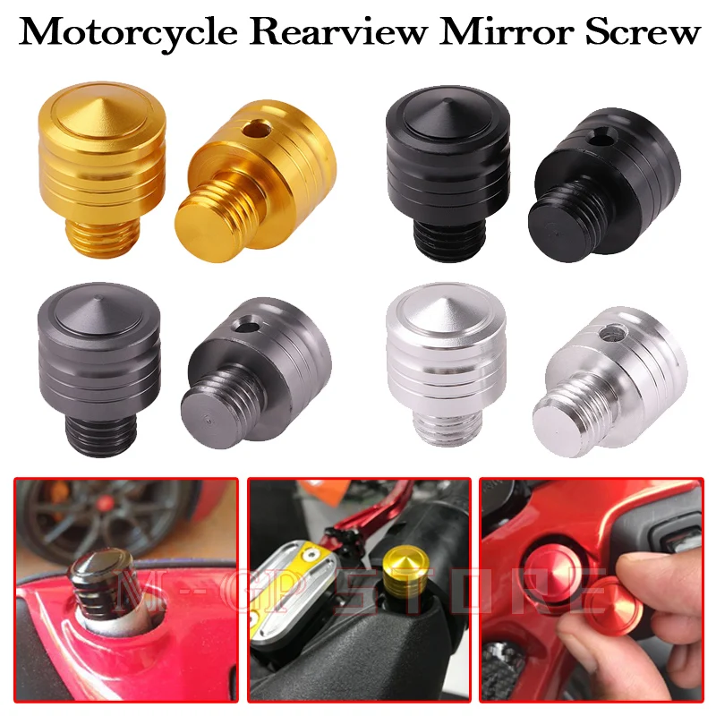 Motorcycle Rearview Mirror Screw Replace Stainless Steel Bolt Side Mirror Adapter For Honda ADV FORZA 300 TMAX NMAX 155 Ninja250 