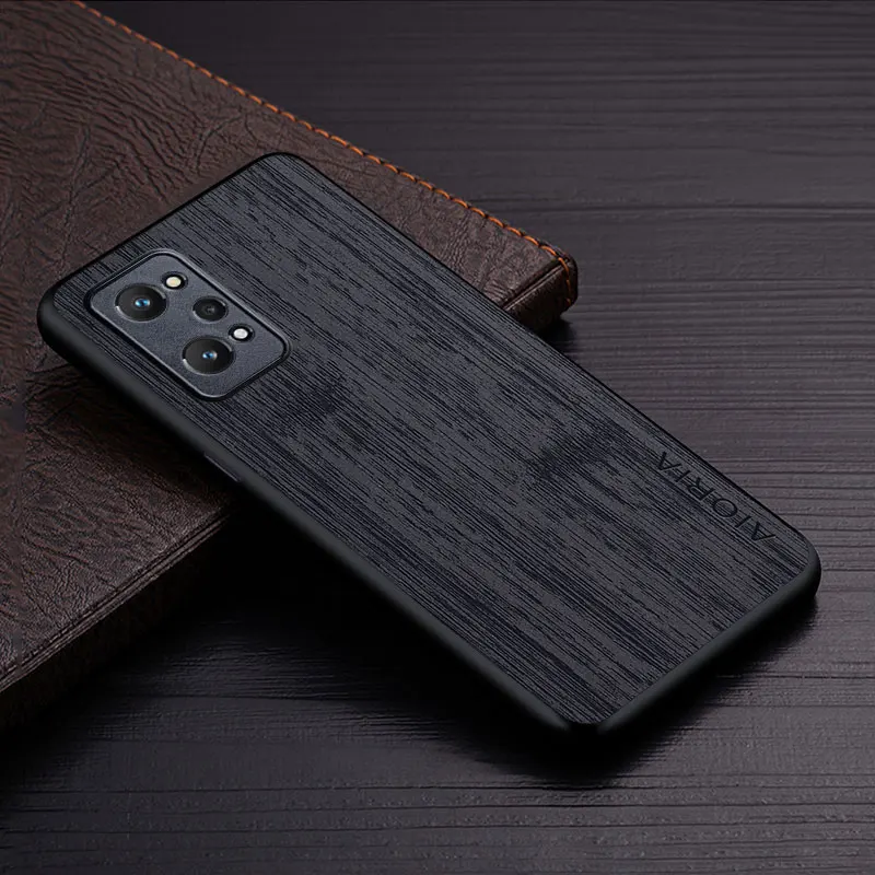 Case for Oppo Realme GT 2 Pro 5G funda bamboo wood pattern Leather phone cover Luxury coque for oppo realme gt 2 pro case capa