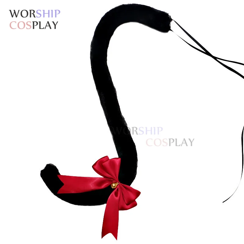 Lolita แมว Tokyo Mew Mew Ichigo Momomiya สร้อยคอ Bow Tail สีดำสีชมพู Ear คอสเพลย์ Prop Bell อุปกรณ์เสริม