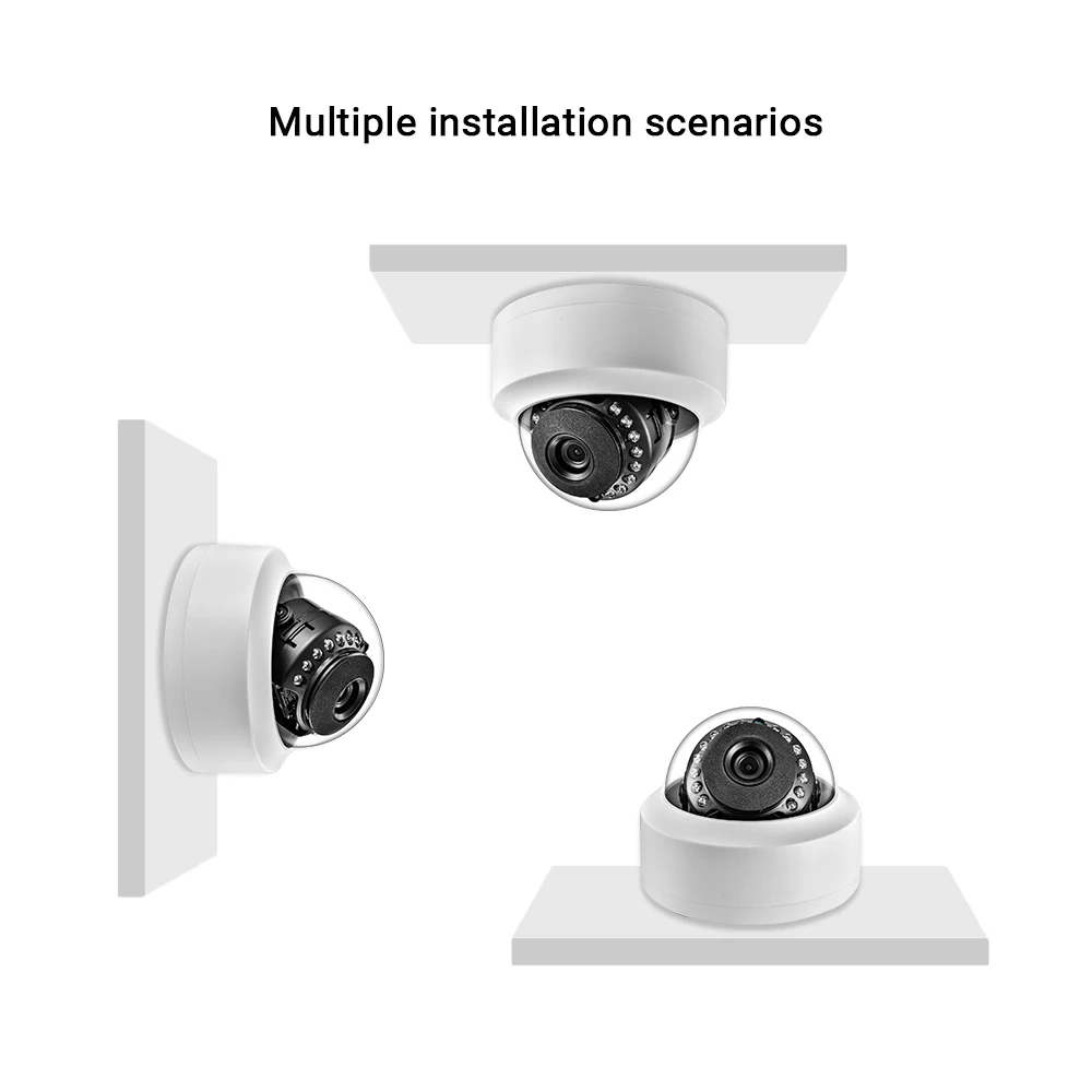 POE IP ONVIF 돔 보안 CCTV 카메라, 광각 풀 HD 고해상도 어안 IP 감시 카메라, 모션 감지, 5MP