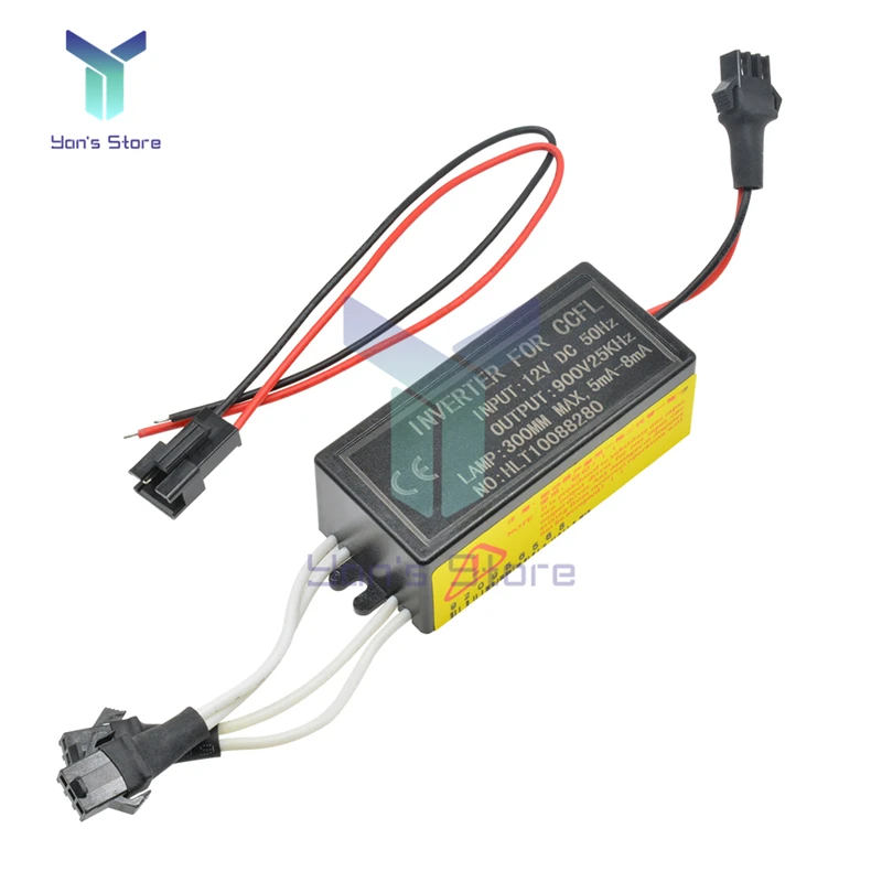 NEW DC 12V to 900V 50HZ CCFL Inverter Male Connection For CCFL Angel Eyes E46 E39 E53 Driver Projector Lens Light Ballast Box