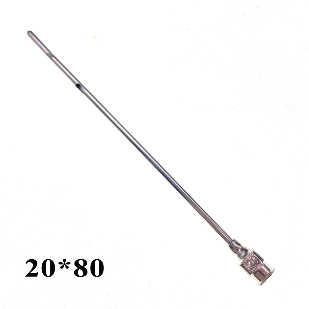 Ewe Cow Veterinary Lactogenesis Needle Pin Stainless Steel Breast Dredging Drenching Round Rod Ranch Medical Clinic Tools