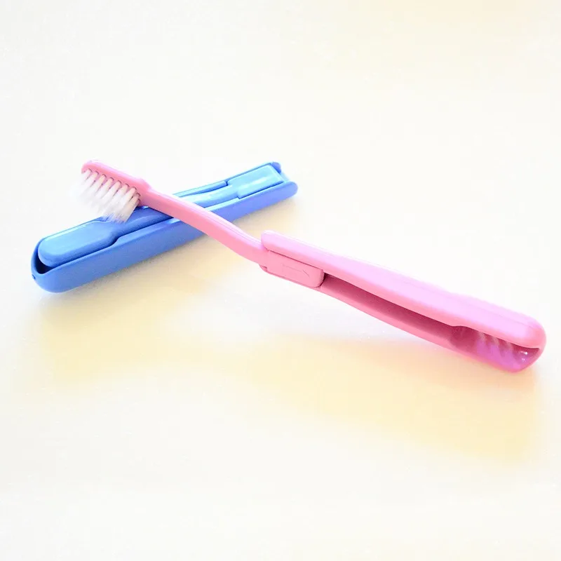 Brosse à dents de voyage pliable, 2 pièces, brosse à dents Portable et souple, pour voyage d'affaires, hôtel, hygiène buccale