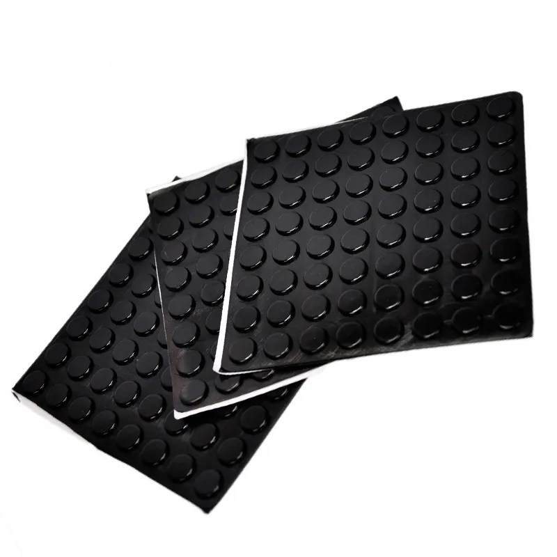 320PCS 12mm x 2mm Transparent Black anti slip  self-adhesive Silicone rubber feet pads plastic bumper damper shock absorber