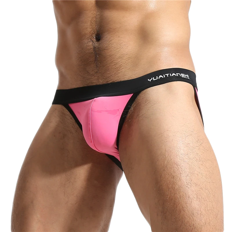 Sous-vêtements sexy en U pour hommes, soyeux, fourche haute, bikini, nouvelle collection