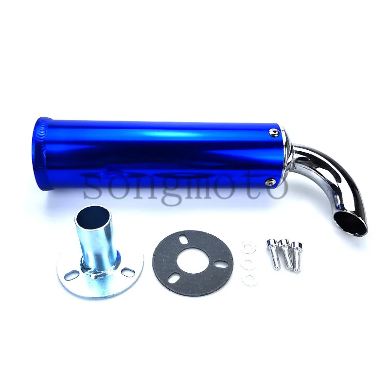 6 Color Universal metal 60X200MM Motorcycle Racing Exhaust Muffler Silence Silencer 2 Stroke Motorcycle Exhaust Pipe Muffler