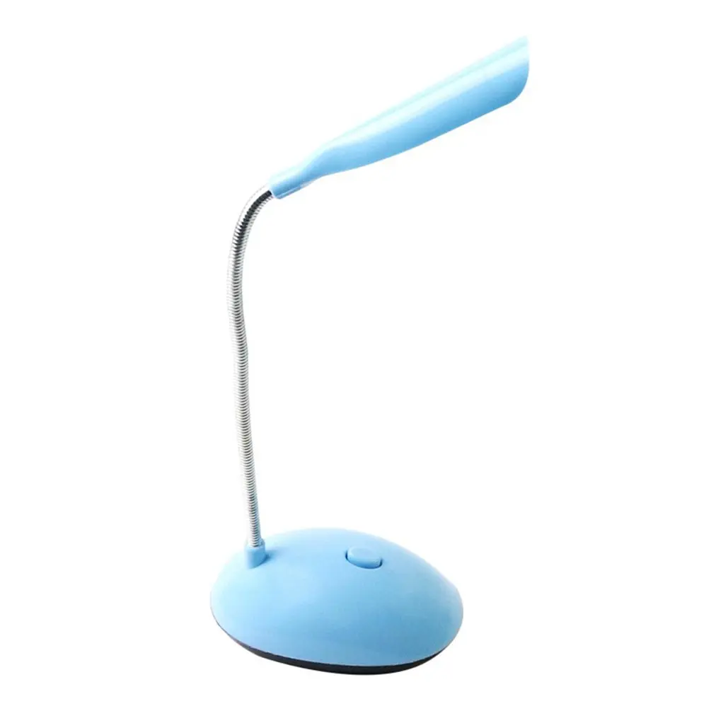 Lampada da scrivania a LED lampade da tavolo a collo di cigno flessibili luci di lettura a luminosità regolabile con una chiave luce notturna a batteria decorazioni per interni