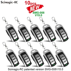 10 PACK Garage Door Remote Control 280-868MHz Multi Frequency Clone 433MHz 868MHz Rolling Code Gate Keychain Hand Transmitter