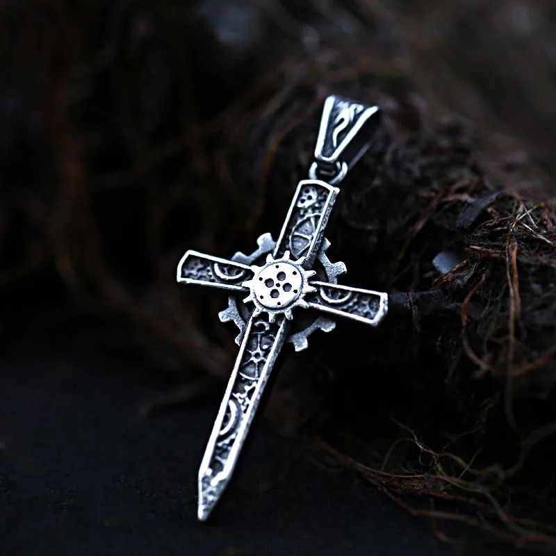 Stainless Steel Pendant Religious Simple nail cross pendant Religious Christian Men Necklace Jewelry BP8-680