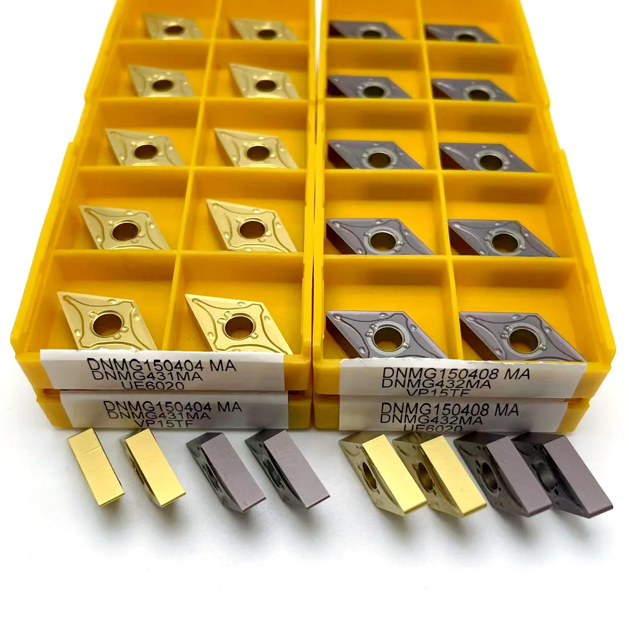 DNMG150404 DNMG150408 VP15TF UE6020 US735 utensile di tornitura CNC cilindrico originale in lega dura di alta qualità DNMG 150404 150408