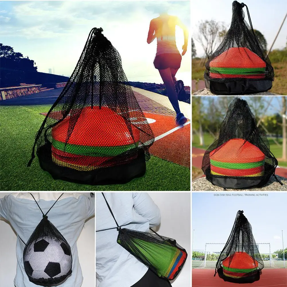 Mochila portátil de malha para basquete, futebol, futebol, bolso para armazenamento ao ar livre, voleibol