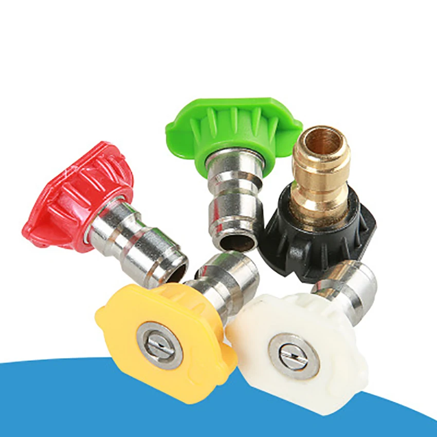 G1/4 de aço inoxidável-conecte rapidamente o bocal de pulverizador máquina limpa de alta pressão 5 modo pistola de água peças de lavagem do carro conector fêmea