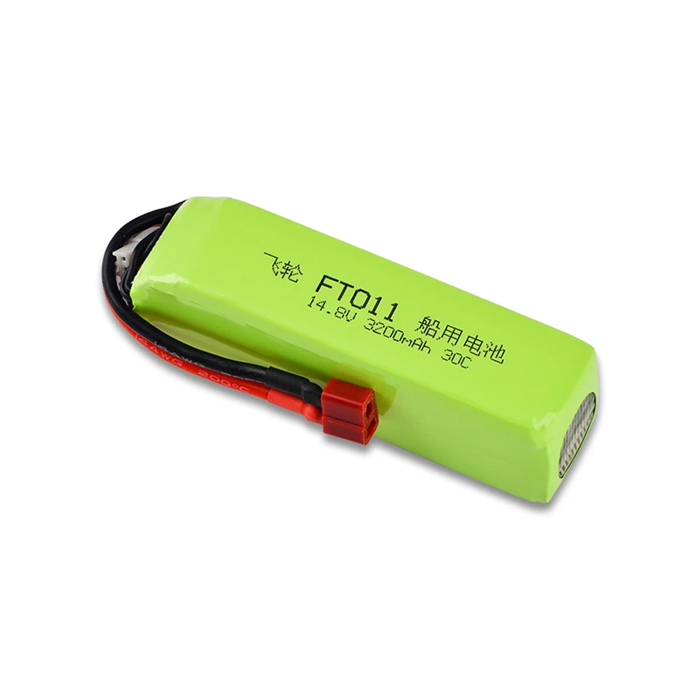 Lipo batteria 4S 14.8V 3200mah 30C T spina per FT010 FT011 RC barca RC elicottero aeroplani auto Quadcopter