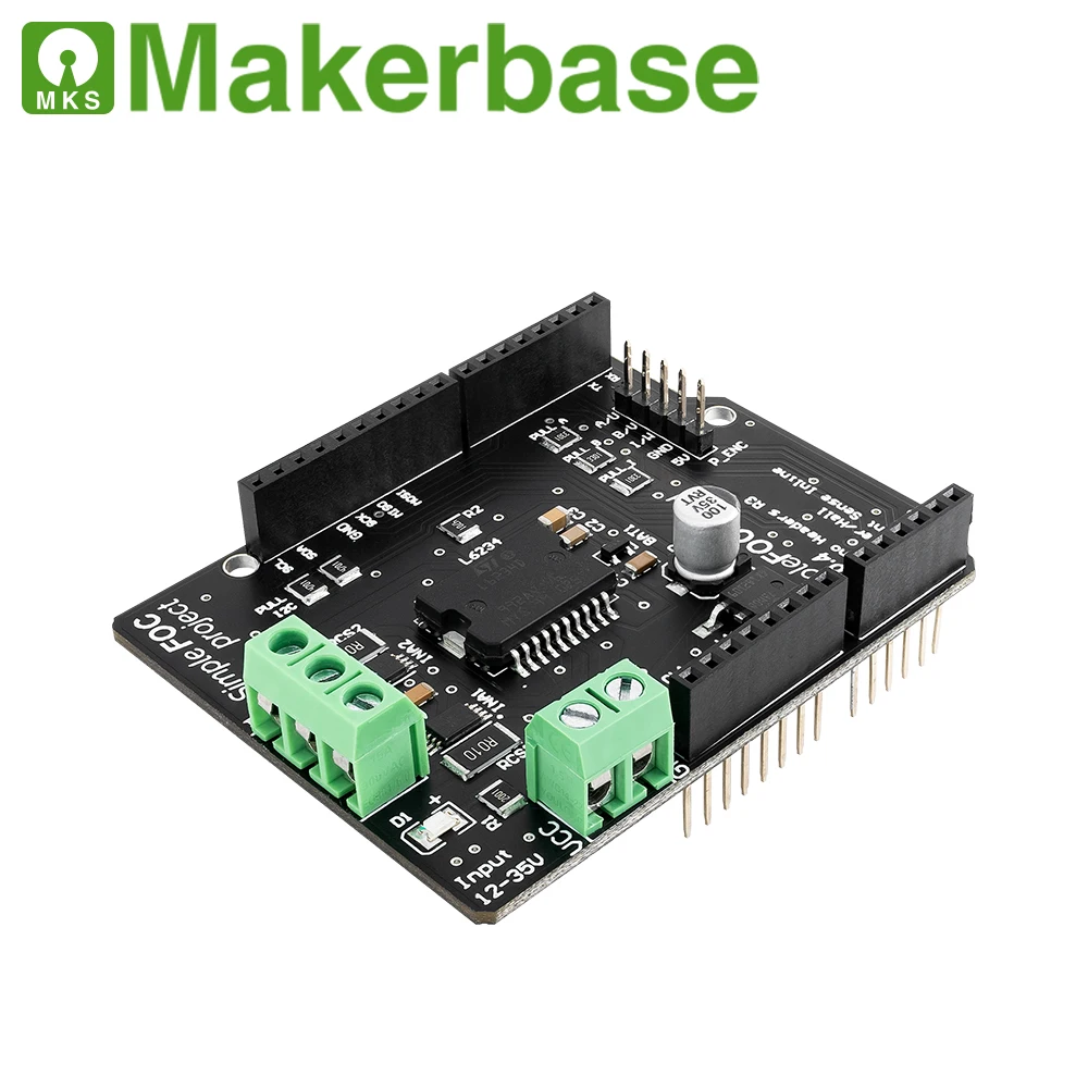 Makerbase SimpleFOC Shield V2.0.4  FOC BLDC Motor Controller Board Arduino Servo