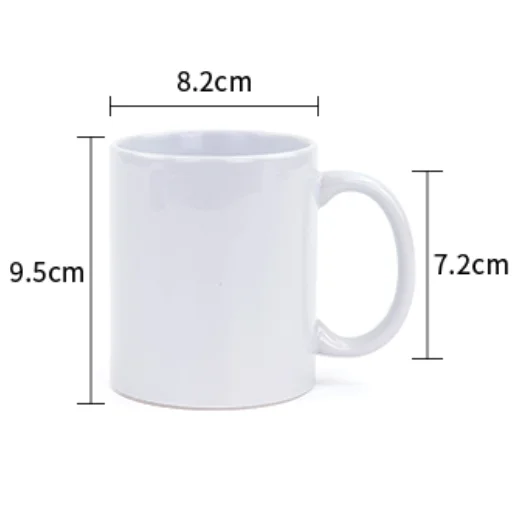 350ML 12oz Ceramic Mug Blank For Sublimation Without any image on Cup Virgin White