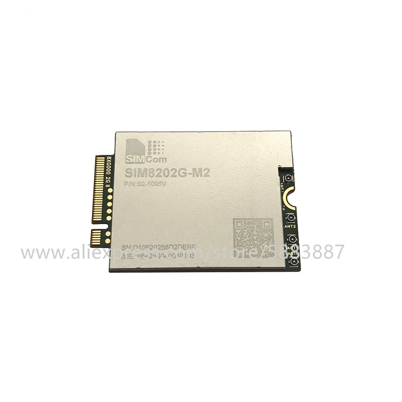 100% new&original 5G SIMCOM SIM8202G-M2 M.2 Multi-Band NR/LTE-FDD/LTE-TDD/HSPA+ Sub-6G module compatible SIM7912G SIM8200X-M2