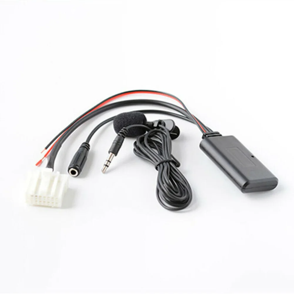 Hot Car AUX Audio Cable Adapter Bluetooth Mic For Mazda 3 5 6 MX-5 RX-8 Stereo Radio