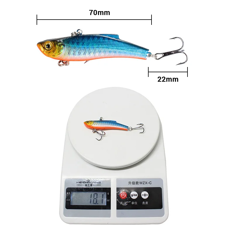 Señuelo VIB 70mm 18g – Para lubina en mar winter curloria - imagen 5