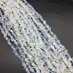 5-8mm Irregular Natural Opal Stone Beads DIY Loose White Opal Gravel Stone Beads For Jewelry Making Necklace Strand 80cm