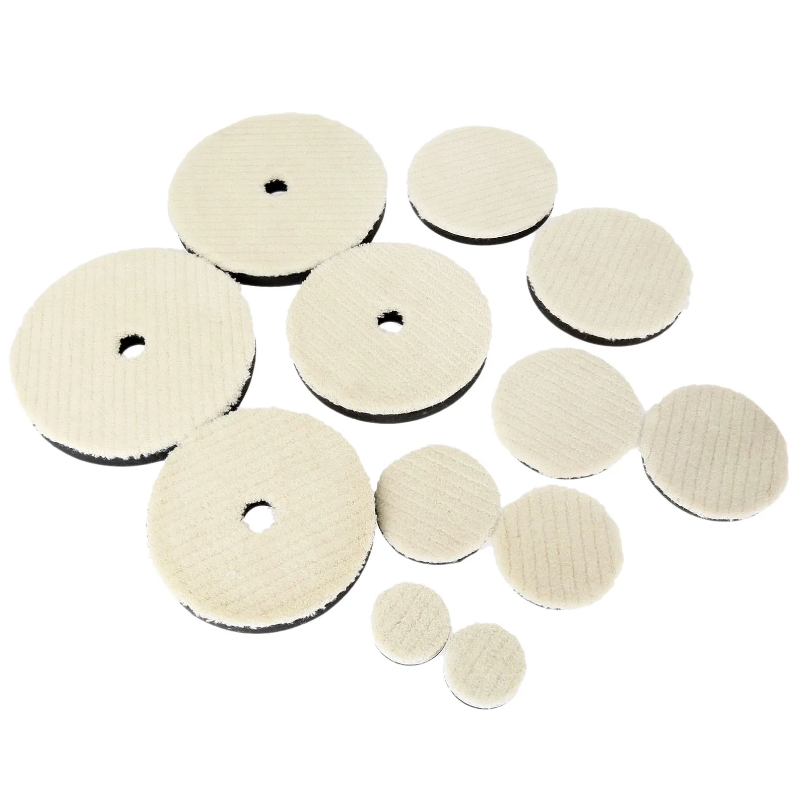 2Pcs 2/3/4/5/6/7 Inch Wool Polishing Disc Polishing Pad For Car Polisher Waxing Buffing Grinding Polishing Wheel Disc