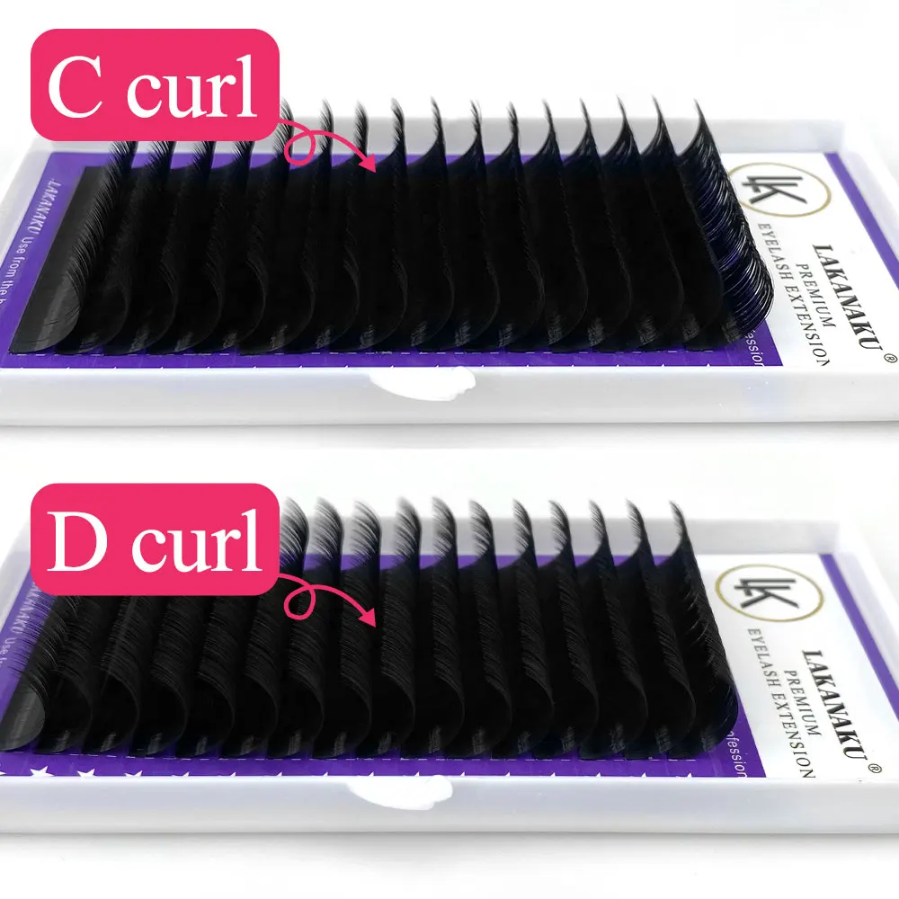 LAKANAKU 8-18mm Matte Volume Eyelashes Extensions Individual Lashes Fluffy False Eyelashes for Eye Beauty